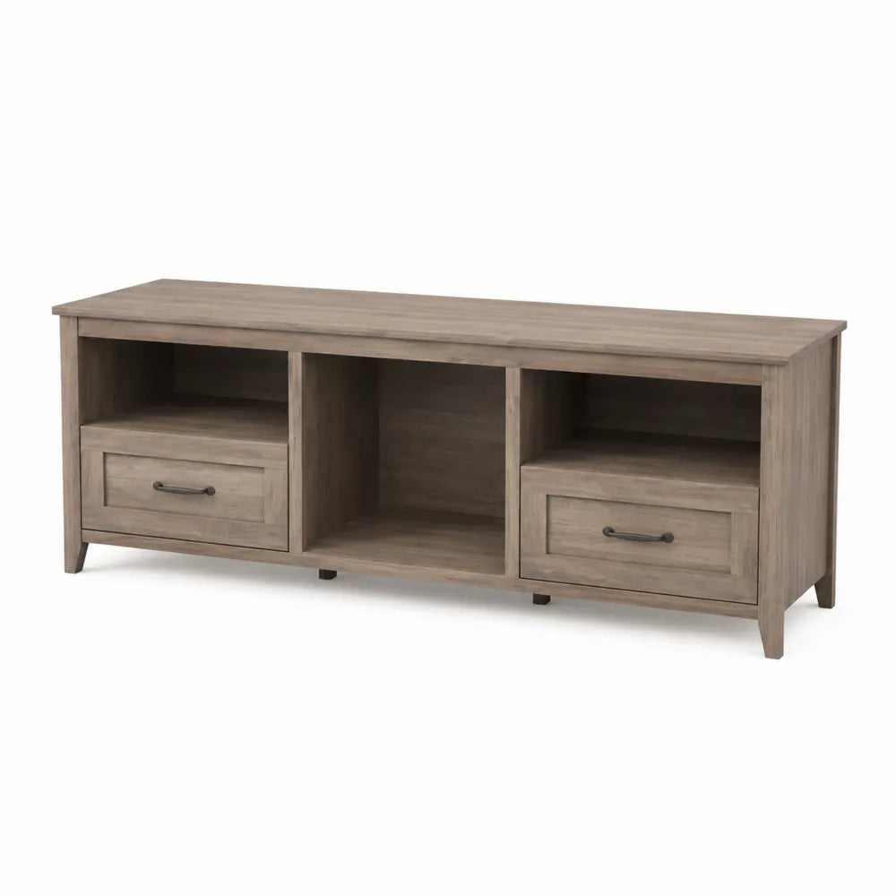 Szafka RTV z Drewna Sosnowego Brązowa 120x40x50cm