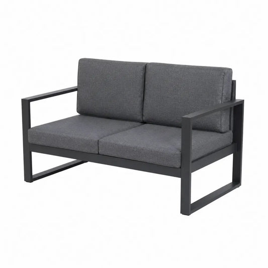 Sofa dwuosobowa z metalową ramą