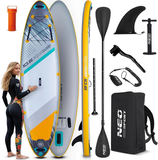 AquaSport Deska SUP 320 cm Zestaw z Akcesoriami i Plecakiem