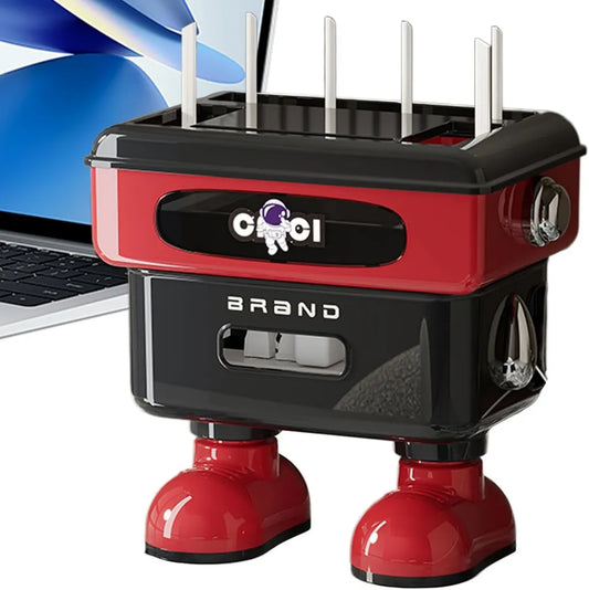 Organizer na biurko, estetyczna półka na router Wi-Fi, ukrywanie kabli, dekoracyjny wyświetlacz, optymalizacja przepływu powietrza