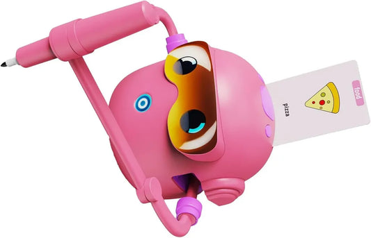 Interaktywny Robot Rysujący dla Dzieci z 100 Kartami i Pisakami, Bezpieczny PVC, Przyjazny Design