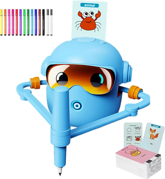 Interaktywny robot artystyczny dla dzieci z 100 kartami edukacyjnymi