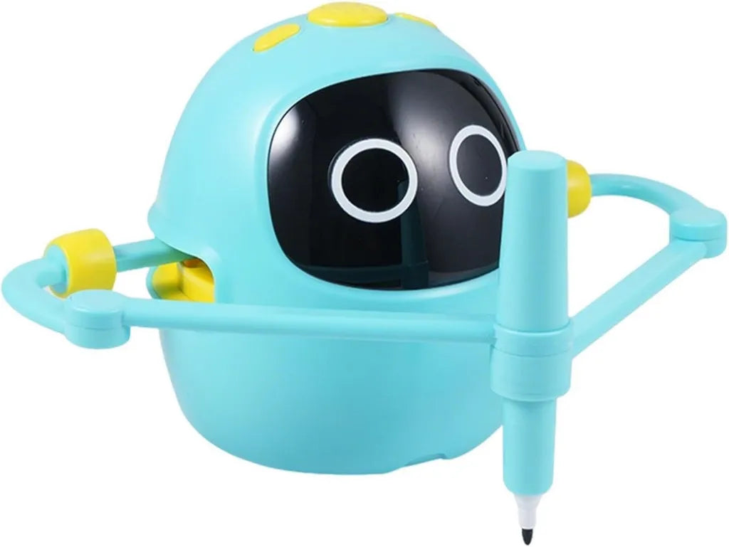 Interaktywny robot edukacyjny z funkcją rysowania dla dzieci 3-12 lat, zawiera 100 kart i 5 markerów