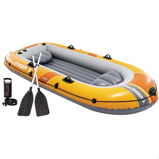 Intex Łódź Nadmuchiwana Challenger 3 z Wiosłami 295x137x43 cm