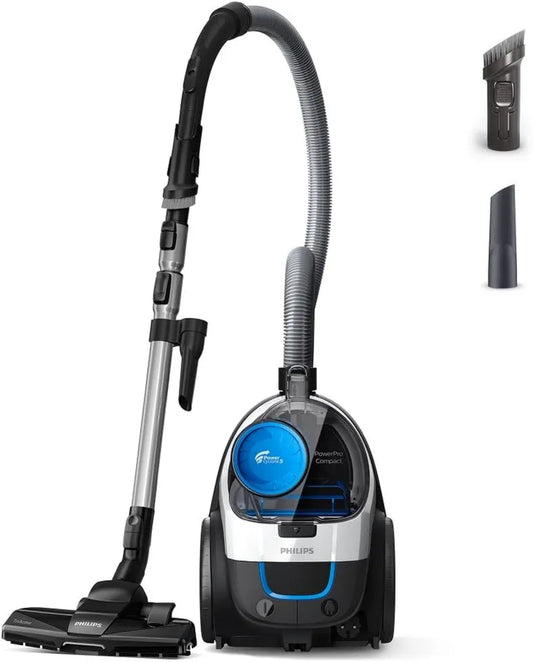 Philips PowerPro Compact odkurzacz bezworkowy 900W, TriActive, filtr HEPA H13