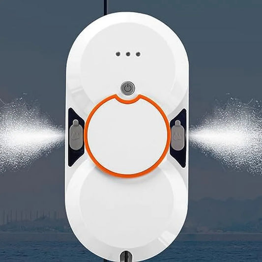 Robot myjący szyby z automatycznym rozpylaczem i pilotem, do okien wysokich budynków, do użytku wewnętrznego i zewnętrznego