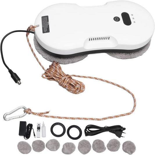 Inteligentny robot do mycia okien z pilotem, do szyb i płytek, zasilanie 100-240V