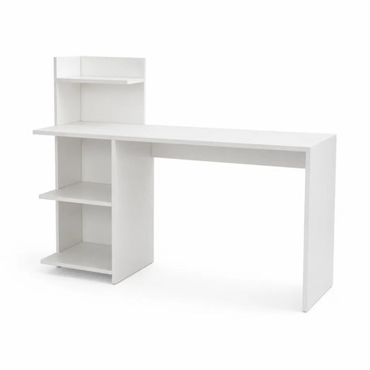Biurko z półkami białe MDF