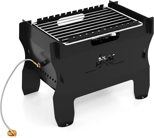 Przenośny grill 2 w 1 na węgiel i gaz z torbą
