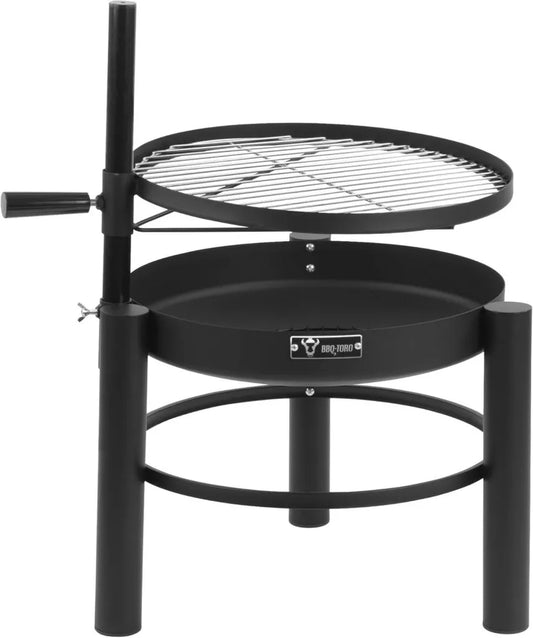 BBQ-Toro Grzejnik zewnętrzny z regulowanym rusztem 50 cm, 2 w 1