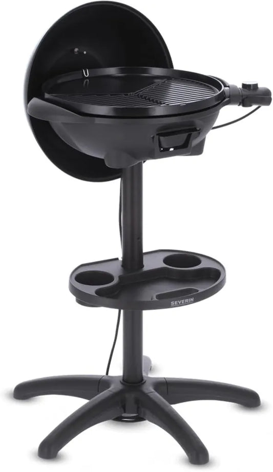 Severin PG 8541 Grill Elektryczny z Regulacją Temperatury, Czarny, Duża Powierzchnia