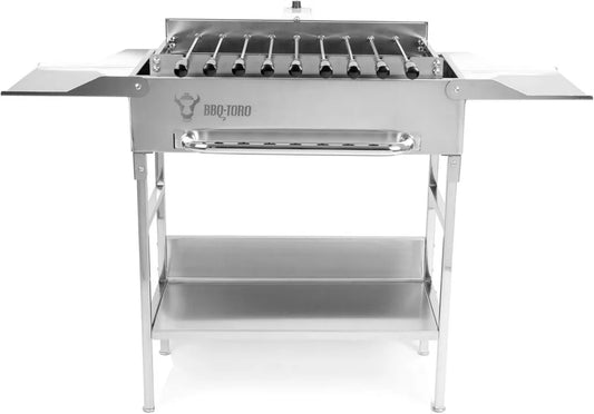 Grill BBQ-Toro z elektrycznym rożnem i akcesoriami ze stali nierdzewnej