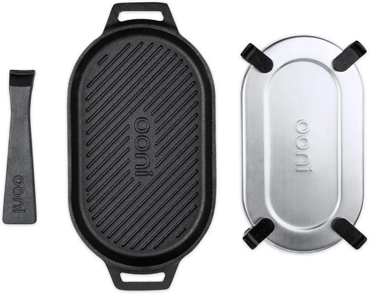 Ooni Grizzler żeliwna patelnia grillowa 31x16 cm z uchwytem