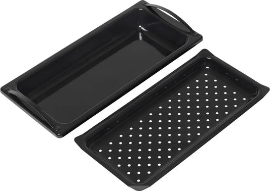 Outdoorchef Dual Chef 2-częściowy zestaw grillowy, czarny