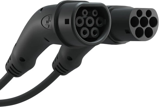 Kabel ładowania Typ 2 do samochodu elektrycznego i przewód EV Mode 3, 22 kW, trójfazowy, jednofazowy, 5 m, IP44