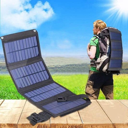 wodoodporna ładowarka zewnętrzna z zasilaniem 33 W i portami USB 5 V/9 V, Ładowarka solarna do urządzeń elektronicznych