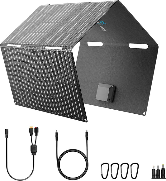 Ecosonique przenośny moduł solarny 60 W, ETFE 23% sprawności, USB-C PD3.0 i USB-A QC3.0, szybkie ładowanie, składany i kompaktowy