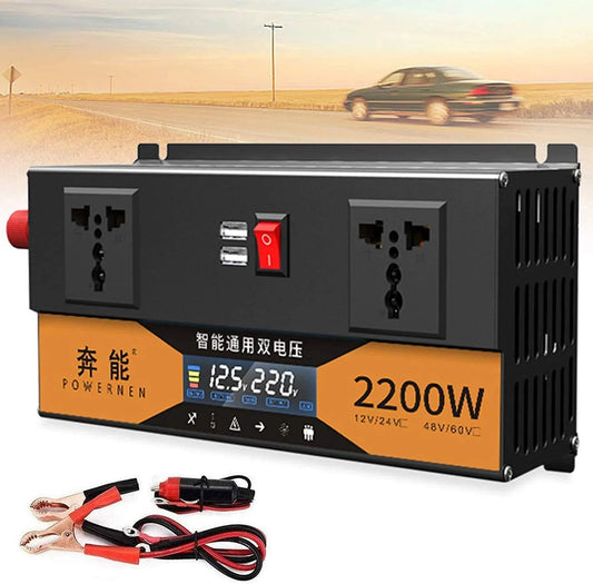 Przetwornica DC-AC i konwerter napięcia, 2200 W, 2600 W, 3200 W, 12 V