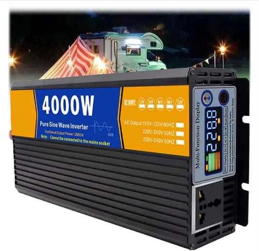 72 V na 110 V, czysty sinus, 12 V, 2000 W