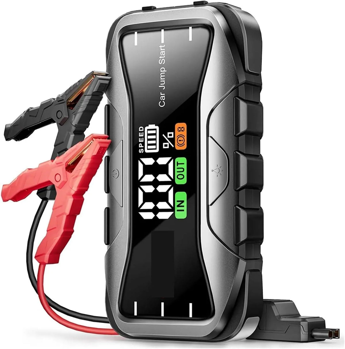 Power bank z szybkim ładowaniem i przenośna ładowarka, 27000 mAh, 6000 A, do pojazdu i zasilania mobilnego