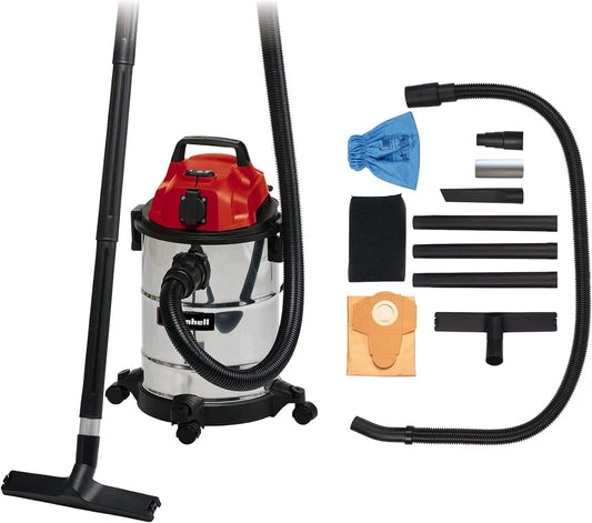 Einhell VC 1820 Aspirator ciał stałych i cieczowych TC-VC 1820 SA 20 litrów: wypełnienie piankowe, 150 cm