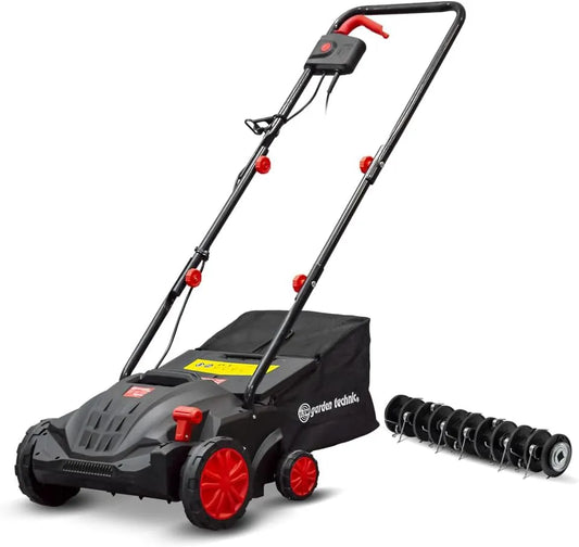 Wertykulator do usuwania filcu i napowietrzania podłoża podczas pielęgnacji trawnika: 32cm, 1500W