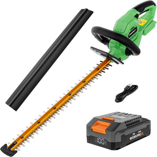 Nożyce do żywopłotu – akumulatorowy, zasilanie akumulatorowe, 51 cm, 18 mm, 20 V, 2,0 Ah