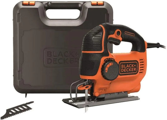 BLACK+DECKER KS901PEK Wyrzynarka elektryczna 620 W KS901PEK, z drewna, do obróbki drewna, czarny