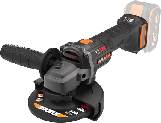 WORX 20 Szlifierka kątowa do cięcia, gratowania i obróbki powierzchni metalowych: 125 mm, 20 V