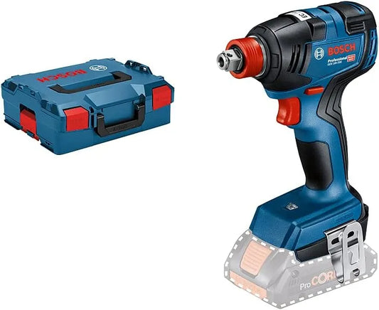 Bosch Klucz udarowy i klucz pneumatyczny – GDX, akumulatorowy, zasilanie akumulatorowe, do użytku profesjonalnego, 18V, 200 Nm