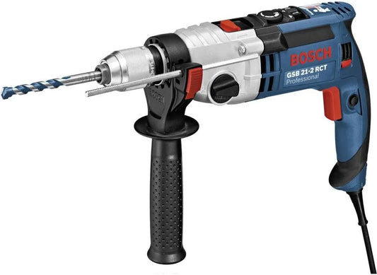 Bosch GSB 21 Wiertarka udarowa – z zaciskami, do użytku profesjonalnego, 22 mm, 13 mm, 210 mm, 300 W, do betonu